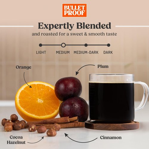 Bulletproof Original Decaf Coffee - Medium Roast Whole Beans, 12 Ounces (Pack of 3) | 100% Arabica Blend