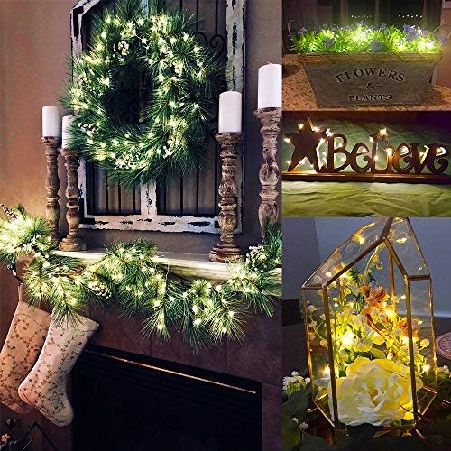 YKB LED Starry String Lights - 6 PCS with 20 Micro LEDs on 3.3FT Copper Wire | Warm White for Holiday Decor