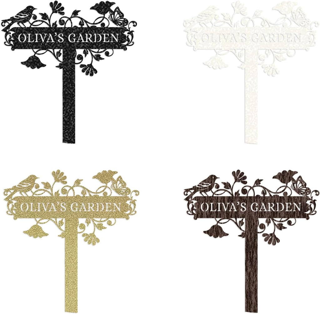 Personalized Metal Garden Sign - Custom Garden Stake | Unique Outdoor Decor for Gardeners