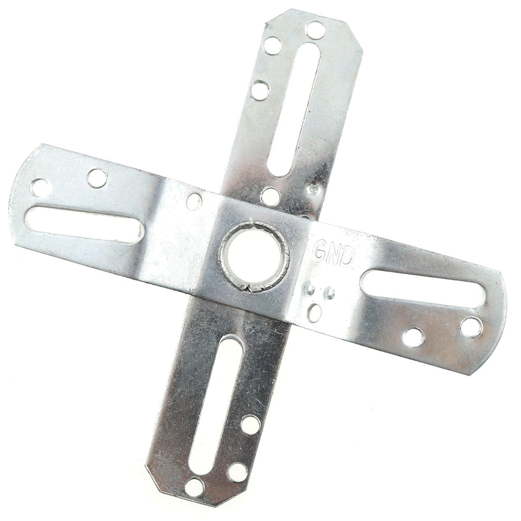 MEETOOT 2 Sets Luminaire Mounting Bracket Swivel Lighting Crossbar Luminaire Crossbar Silver Cross Plate Suitable for Pendants Ceiling Light Wall Light and Fan Light