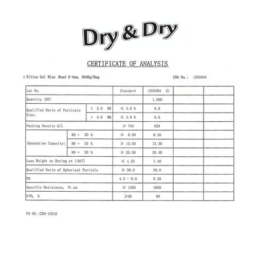 Dry & Dry 10 Gram Blue Indicating Silica Gel Packs - 100 Rechargeable Packets