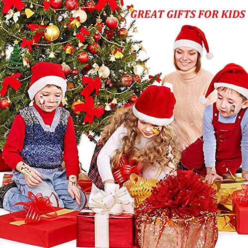 Felico Christmas Temporary Tattoos - 240 Pcs Xmas Party Favors