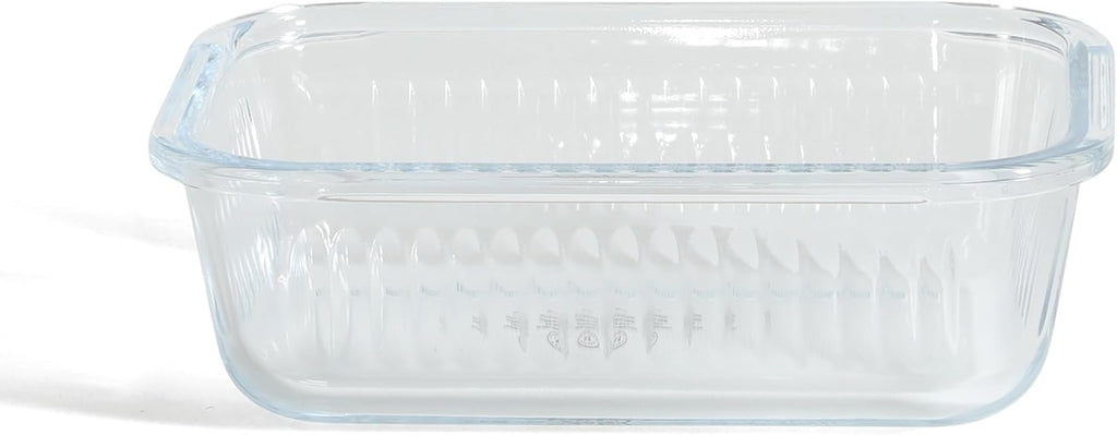 Martha Stewart Shadowbrook 5-Piece Borosilicate Glass Storage Container Set - Airtight Lids, 21.6 oz | Microwave & Dishwasher Safe