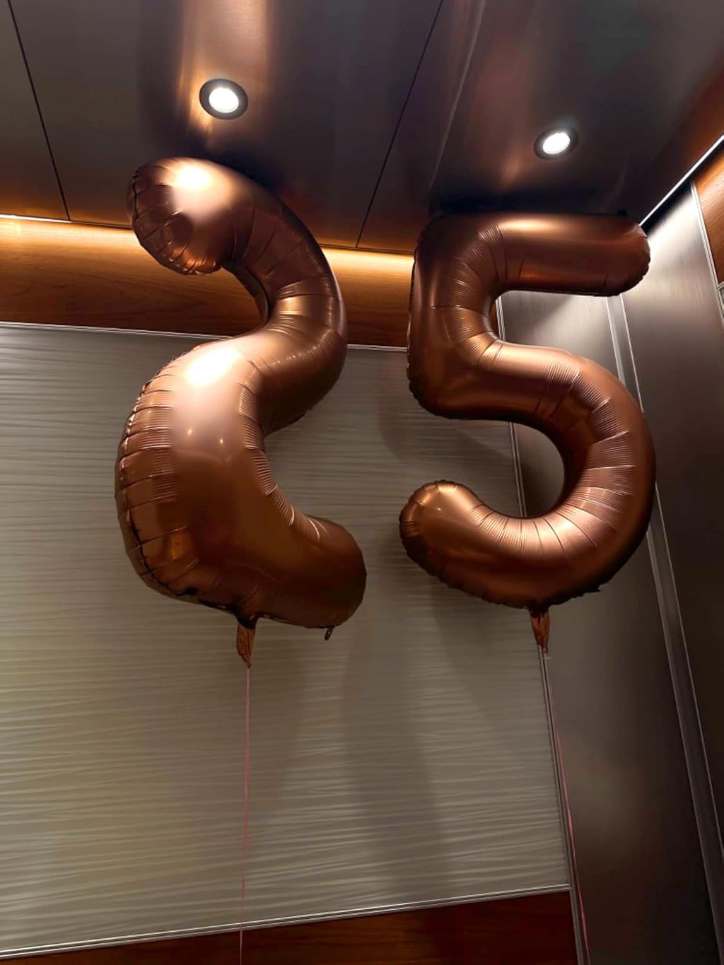 Skiennix 40-Inch Balloon Numbers - Big Coffee Brown Balloons for 5th Birthday & Wedding Decor