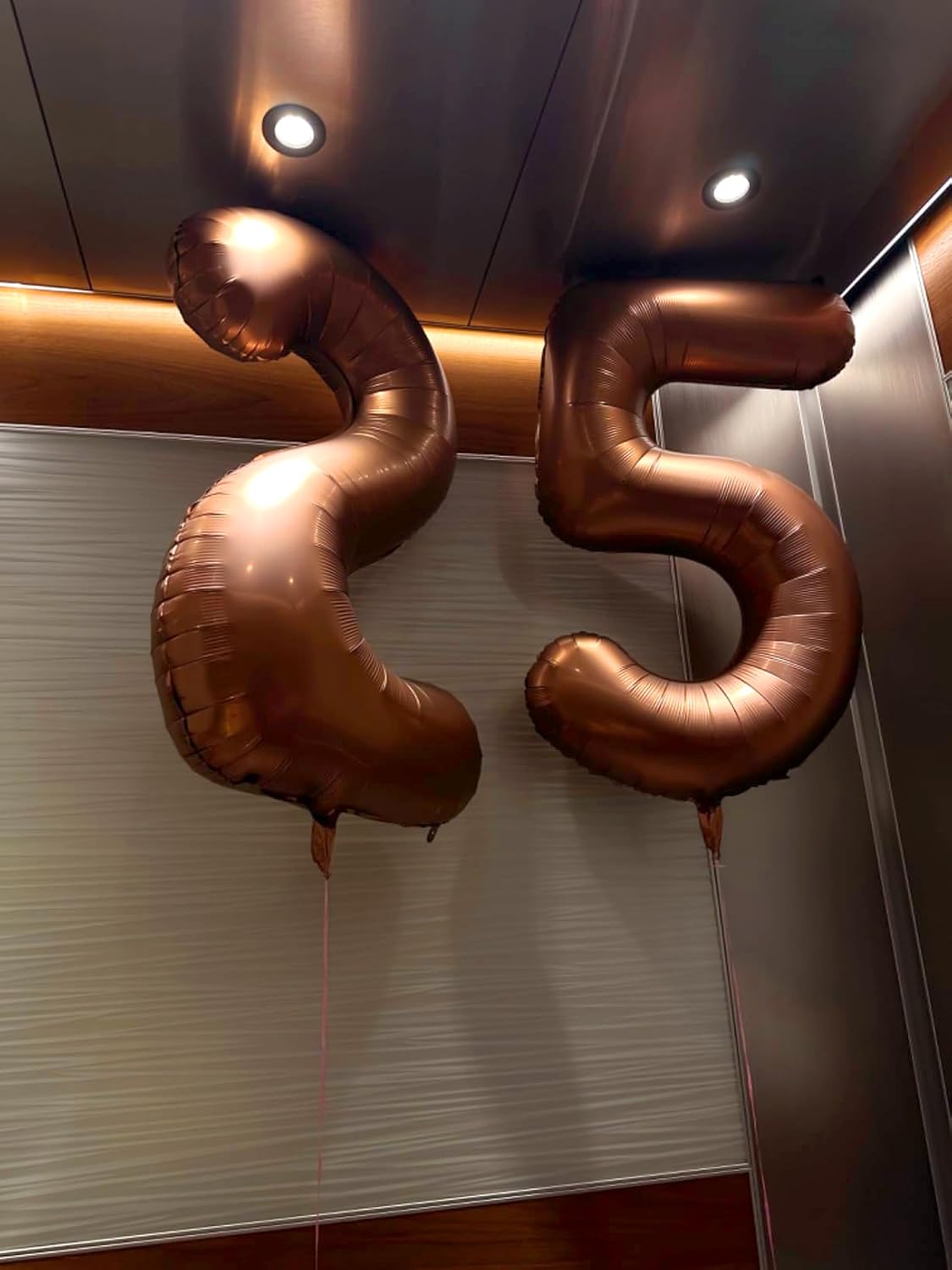 Skiennix 40-Inch Balloon Numbers - Big Coffee Brown Balloons for 5th Birthday & Wedding Decor