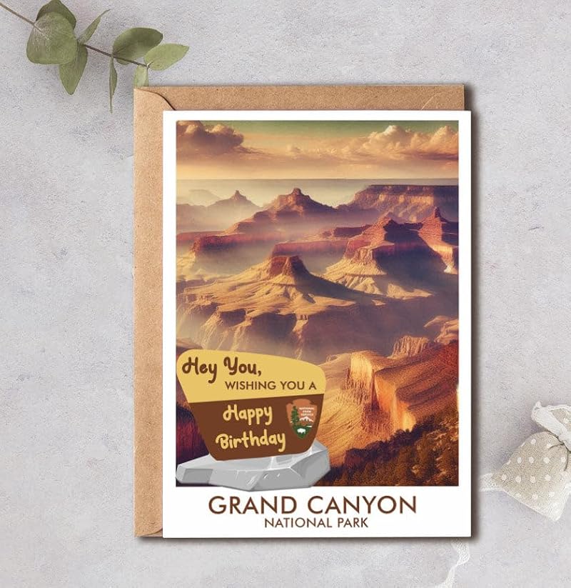 Grand Canyon National Park Greeting Card - Travel Keepsake