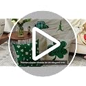 AVOIN St Patrick's Day Lucky Clover Throw Pillow Covers, 18x18 Inch (Set of 4)