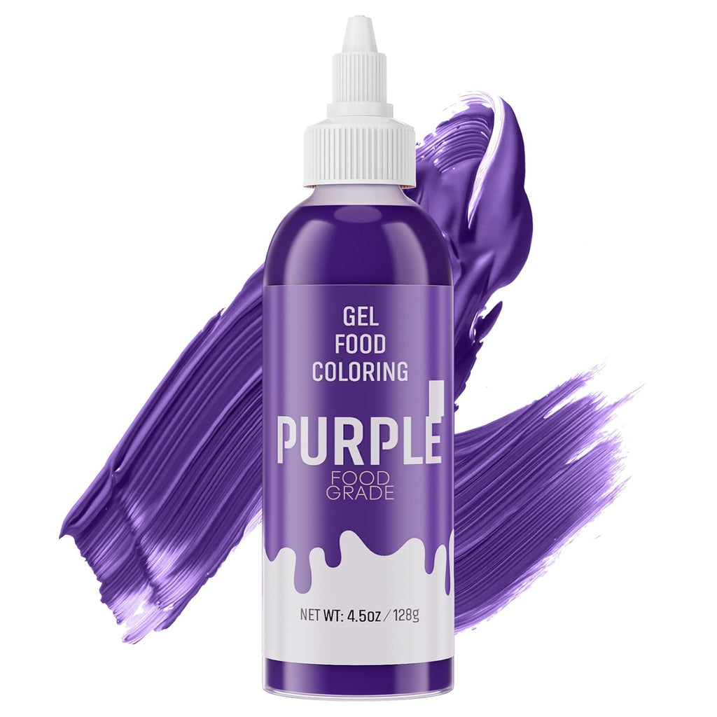 Skiennix Food Coloring Gel - Vibrant Purple Gel Dye for Baking, Icing, Fondant & More | 4.5 oz (128g)