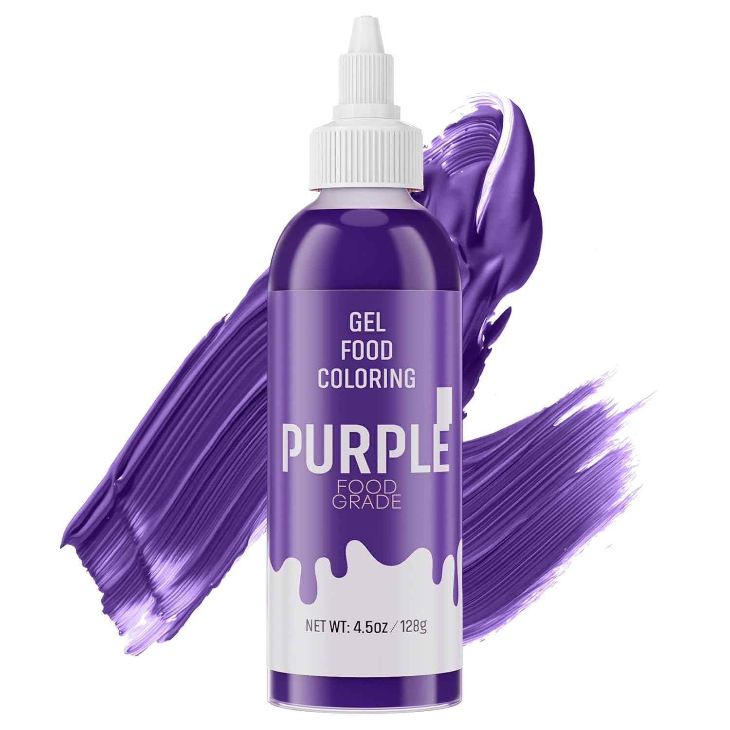 Skiennix Food Coloring Gel - Vibrant Purple Gel Dye for Baking, Icing, Fondant & More | 4.5 oz (128g)
