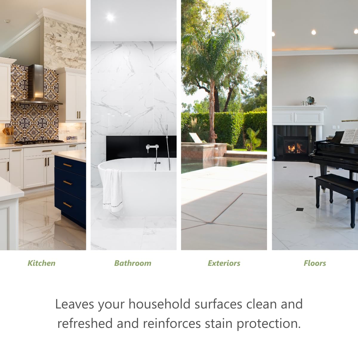 MORE - Stone & Tile Cleaner - Grout & Floor Cleaner for Natural Stone, Marble, Concrete, Ceramic, & Porcelain - Water-Based Grout Cleaner for Tile Floors - Concentrated Formula - pH Neutral - 32oz