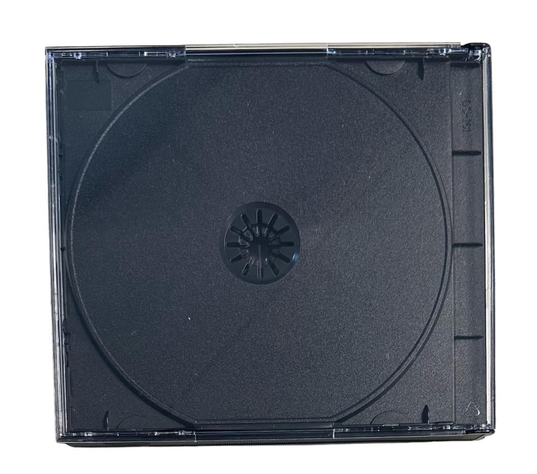 MediaPack4All 24mm Chubby Quad Jewel Case (4-Disc Capacity), Black Chubby Jewel Case for CD/DVD/Game Storage (5)