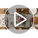 Christmas Table Runner 13x108 Inch Xmas Tree and Holly Holiday Decor