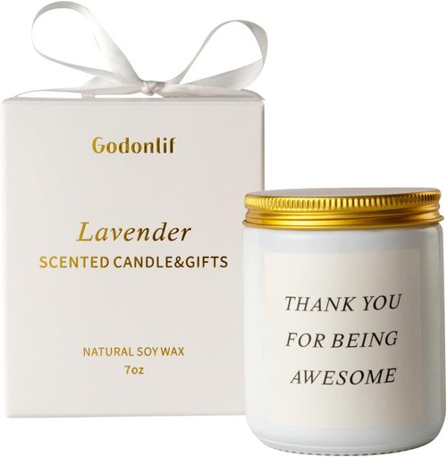 GODONLIF Natural Soy Wax Candle - Unique Birthday Gift for Women | Funny Lavender Scented for Friends & Family