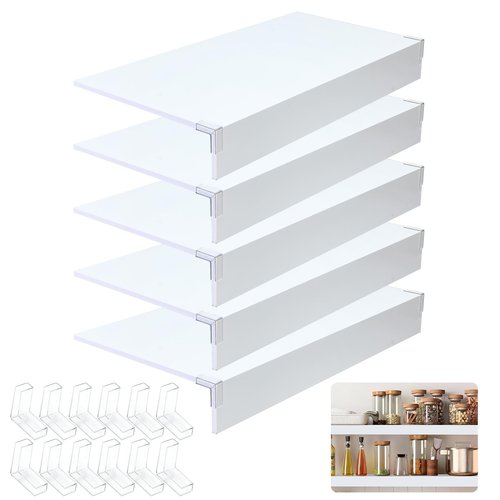 HKXALHHDD 5 PCS Wire Shelf Covers,24 * 16 Wire Rack Covers for Shelves,PVC Wood-Look Faux Shelf Cover for Wire Shelving,Moisture Resistant Durable,Easy to Cut Install,Shelfs Cover for Pantry Closet
