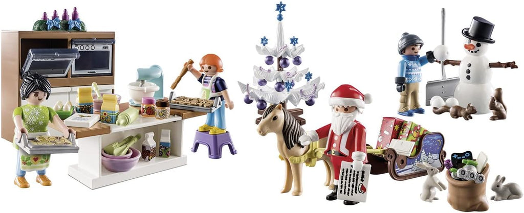 PLAYMOBIL Advent Calendar - Festive Christmas Baking Fun for Kids | Holiday Countdown Activity