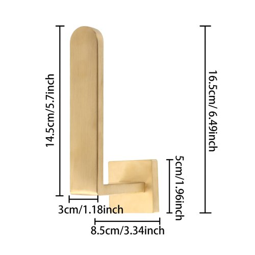 Groleca 2 Pack Metal Curtain Holdbacks Modern Curtain Tiebacks U Shaped Curtain Hooks for Wall Curtain Pull Backs Curtain Holders Curtain Tie Backs for Curtains (2, Gold)