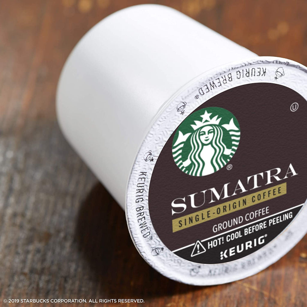 Starbucks Sumatra K-Cup Pods - Rich, Bold Flavor for Keurig Brewers | 24 Count