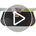 INNO STAGE 24x42 Inch Fireproof Fireplace Rug - Heat Resistant Hearth Mat