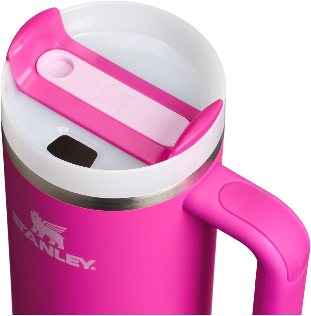 STANLEY Quencher H2.0 Tumbler - 30 oz Insulated Stainless Steel with Handle & Straw | BPA-Free | Violet Blossom