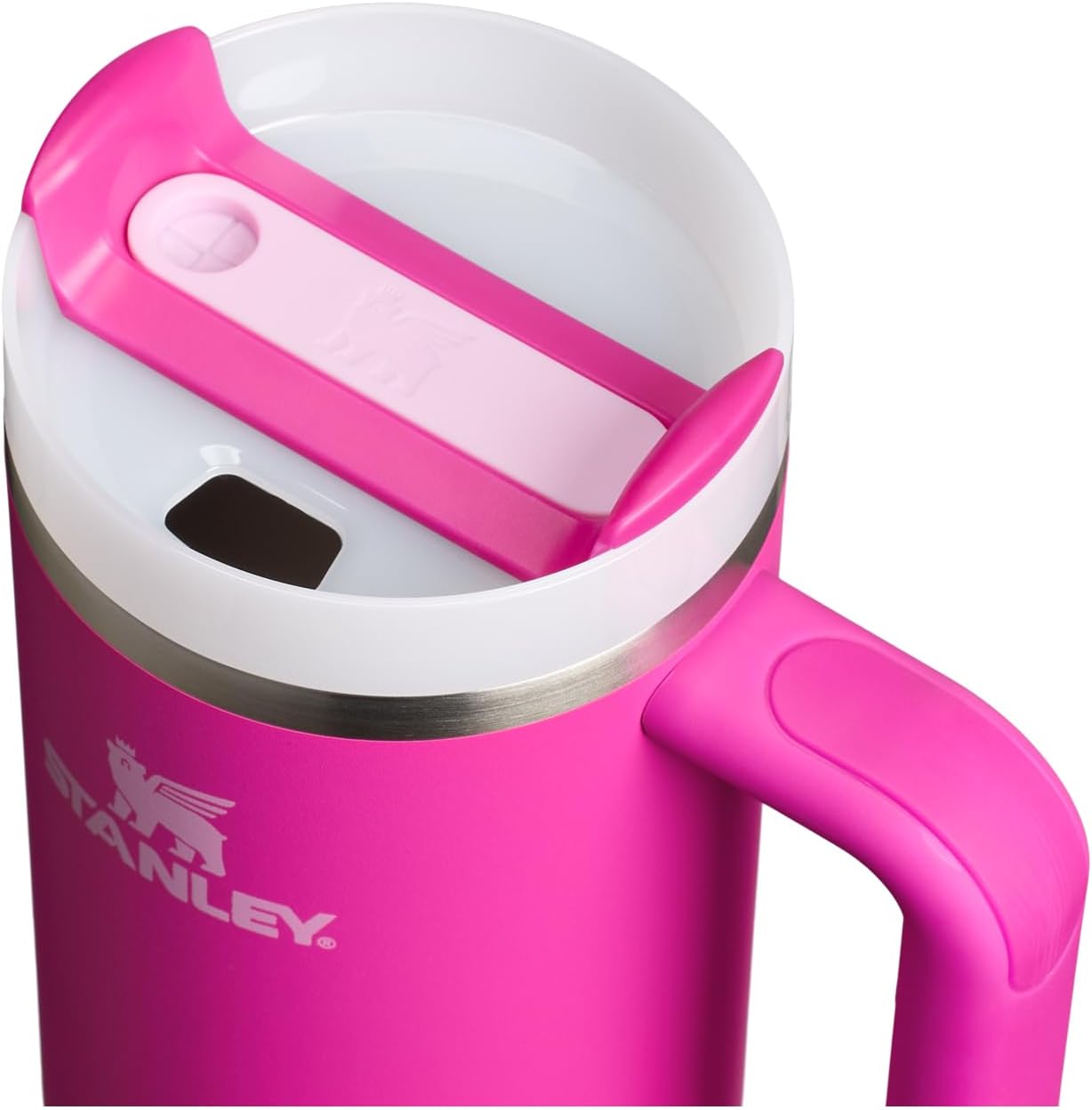 STANLEY Quencher H2.0 Tumbler - 30 oz Insulated Stainless Steel with Handle & Straw | BPA-Free | Violet Blossom