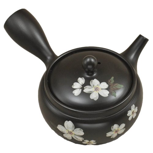 Kyusu Japanese Teapot 11.1fl oz Sakura Takeharu Ceramic Tokoname Ware Made in Japan