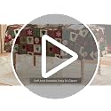 Christmas Tablecloth 52 x 70 Inch Rectangular Green Tree Snow Decoration - Red Variation