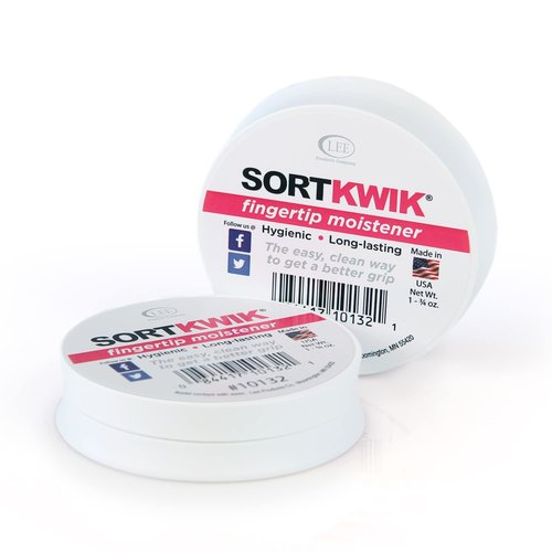 Lee Products Co. LEE 10132 Sortkwik Fingertip Moisteners, 1 3/4 oz, Pink (Pack of 2) (LEE10132)