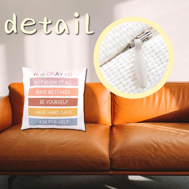 Inspirational 18x18 Pillow Covers - Positive Affirmation Gifts