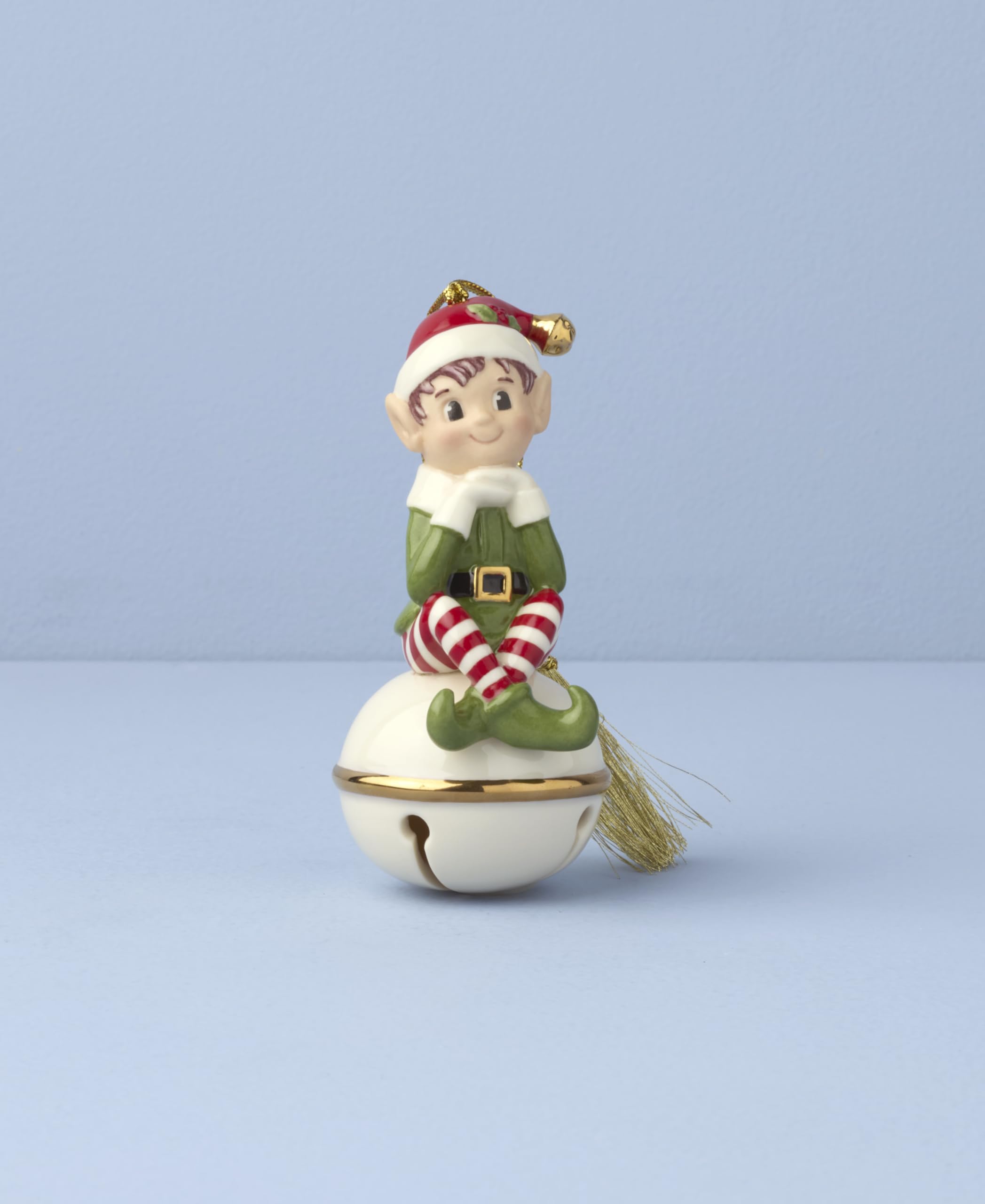 Lenox 897728 Christmas Elf Bell Ornament, Christmas, Holiday Decorations