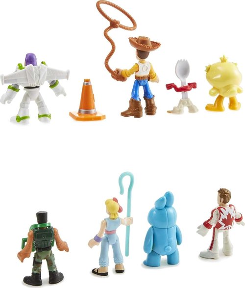 Fisher-Price Imaginext Toy Story Deluxe Figure Set - 11-Piece Buzz Lightyear & Woody for Ages 3+