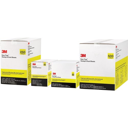 3M 59032W Easy Trap Duster, 5-Inch X 30ft, White, 60 Sheets/Box