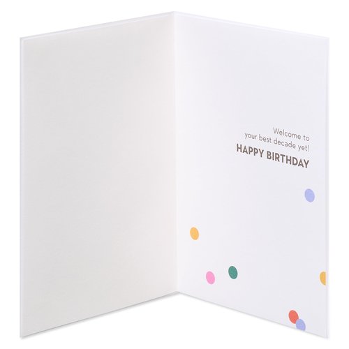Papyrus 40th Birthday Card for Women, Perfect for Friends or Daughter (Best Decade Yet)
