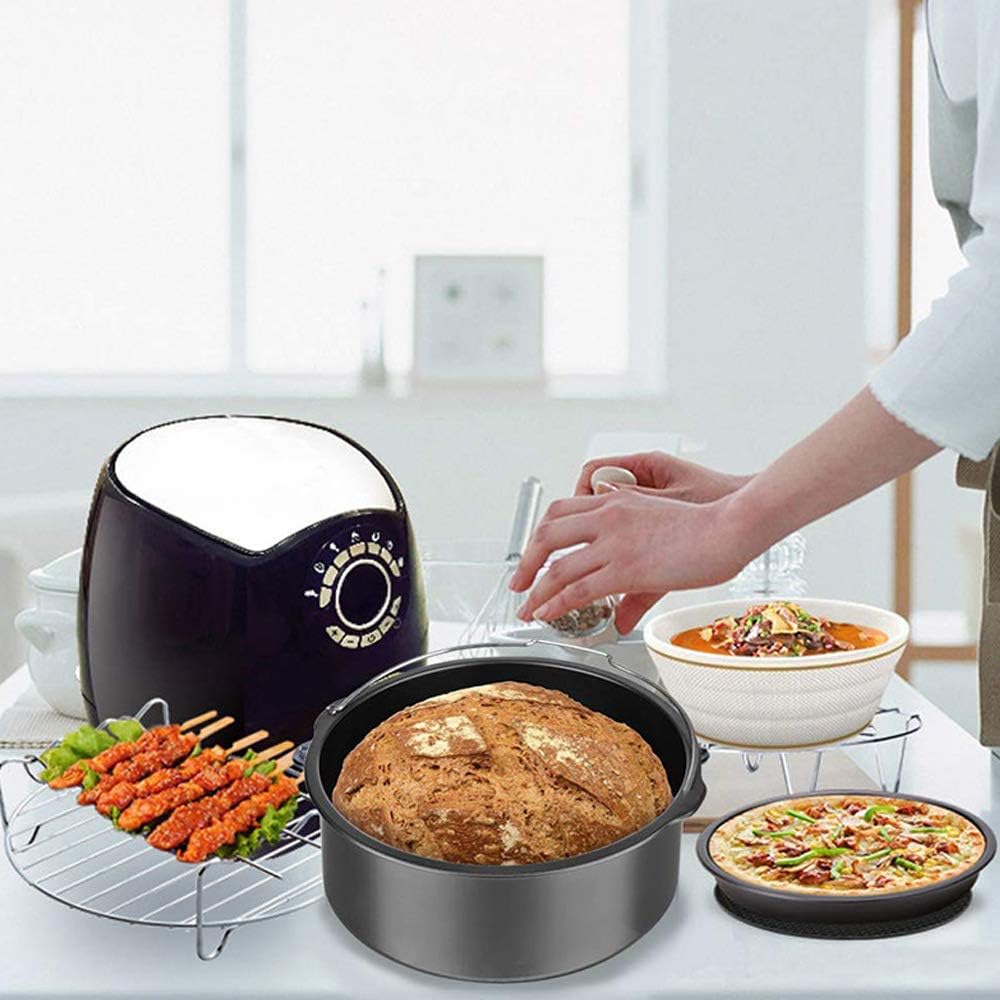 Phillips Air Fryer Accessories Set - 7 Essential Tools Including Egg Bites Mold & Pizza Pan | Fits 3.5Qt-5.8Qt Models