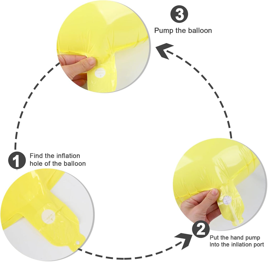 Skiennix 40-Inch Yellow Number Balloons - Perfect for 2nd, 12th, 21st Birthday Celebrations & Events