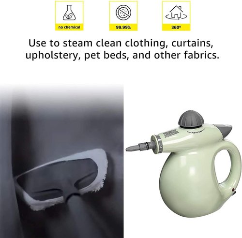 KEEPOW Universal Microfiber Cloths for Handheld Steam Cleaner Attachments Compatible with Bissell Steam Shot, Wagner spraytech, McCulloch, Comforday, PurSteam Steamer Cloth Accessories Pads, 8 Pack