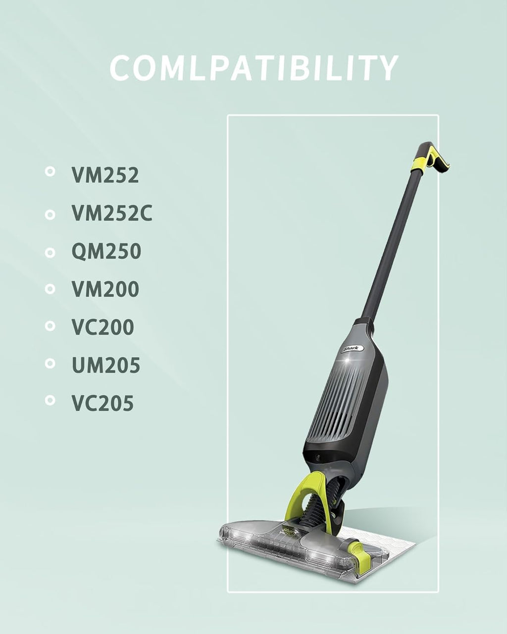 Shark Replacement Vacmop Charger - 13.3V Dual Connector for VM252, VM251, VM200 & More