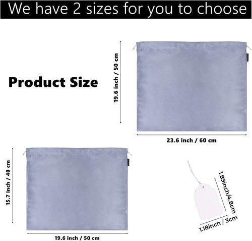 GONGKANGYUAN 30 Pack Handbag Dust Bags - Silk Travel Storage Pouches for Purses & Shoes