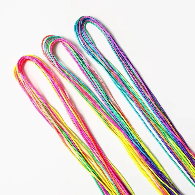 Gryshanyun Gradient Hair Ties - 32Pcs Nylon Ribbons for Braids
