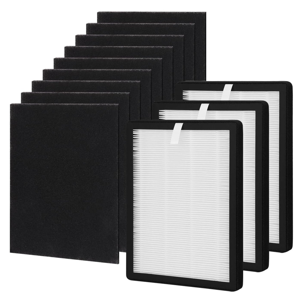 ProHEPA 9000 Replacement Filters for VEVA ProHEPA 9000 Air Purifier - 3 Pack Premium H13 True HEPA Filters + 9 Pack Activated Carbon Pre-Filters