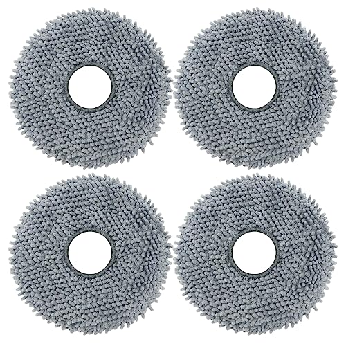 Microfiber Mop Pad Replacement for Roborock Q Revo & Models - 4 Pack