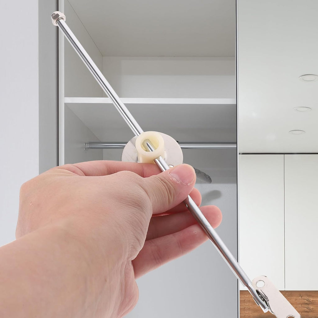 Skiennix Cabinet Support Rods - Durable Hinges for Kitchen Cabinets | 4-Piece Set for Wooden Boxes