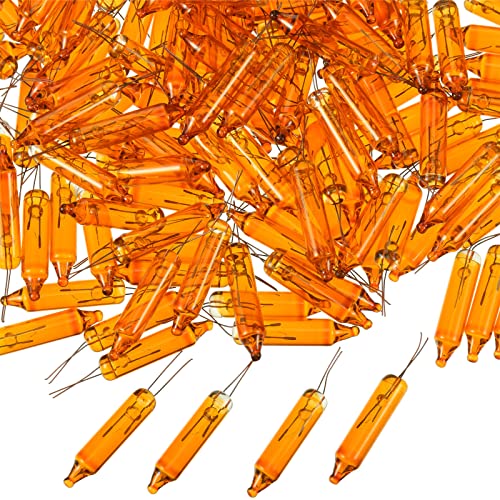 Incandescent Christmas Light Bulbs - Orange, 2.5V Replacement Set