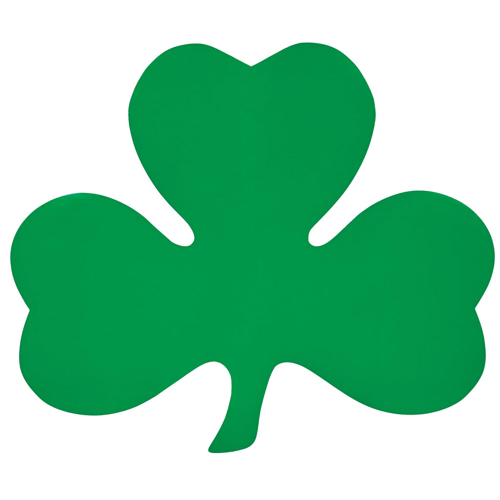 Beistle 24-Pack Decorative Printed Shamrock Cutouts, 16-Inch,Green