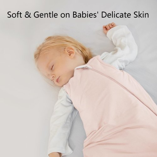 BubblePanda Bamboo Sleep Sack - Soft 2-Way Zipper Toddler Blanket for Infants 0-6 Months