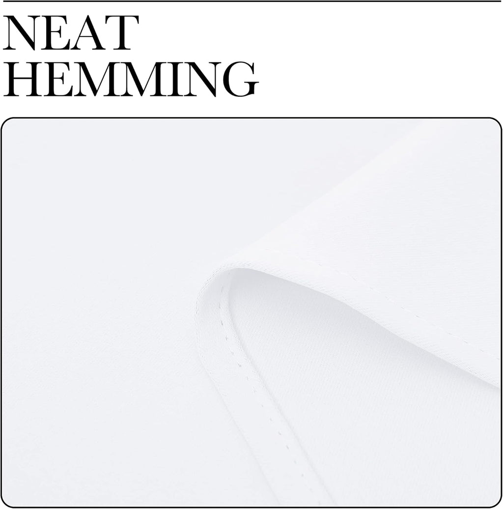 NICETOWN White Sliding Door Curtains - 55" x 96", 2-Piece Grommet Panels for Modern Sunlight Blocking