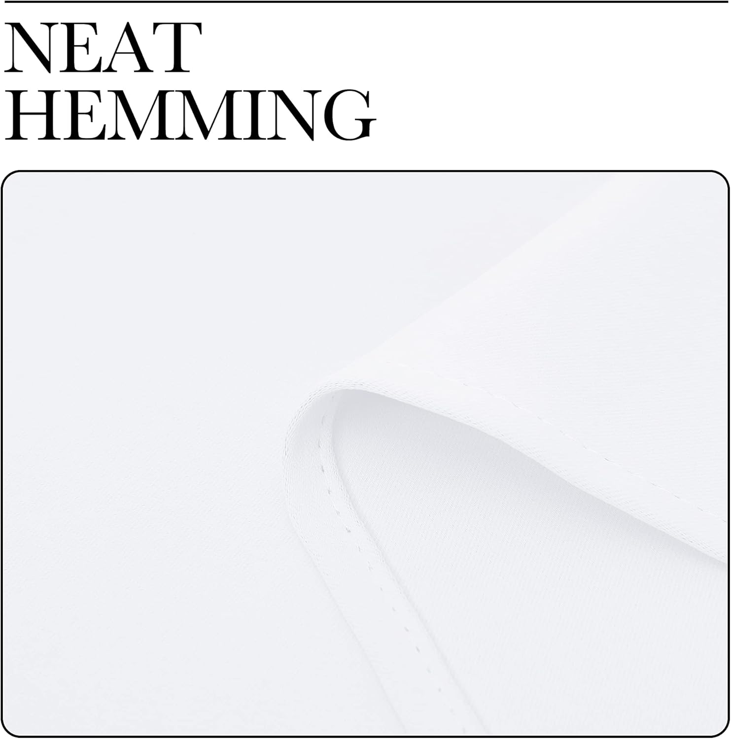 NICETOWN Draperies Curtains - 50% Sunlight Blocking Grommet Top Panels for Small Windows | White (2 Panels, 34" x 45")