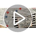 Halloween Watercolor Stripes Trick or Treat Pillow Cover - 20x12 Inch
