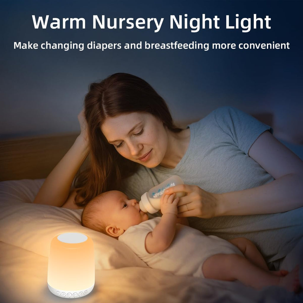Skiennix LED Touch Night Light - Dimmable with 20 Brightness Levels & 4 Timers | Rechargeable for Bedroom & Nursery
