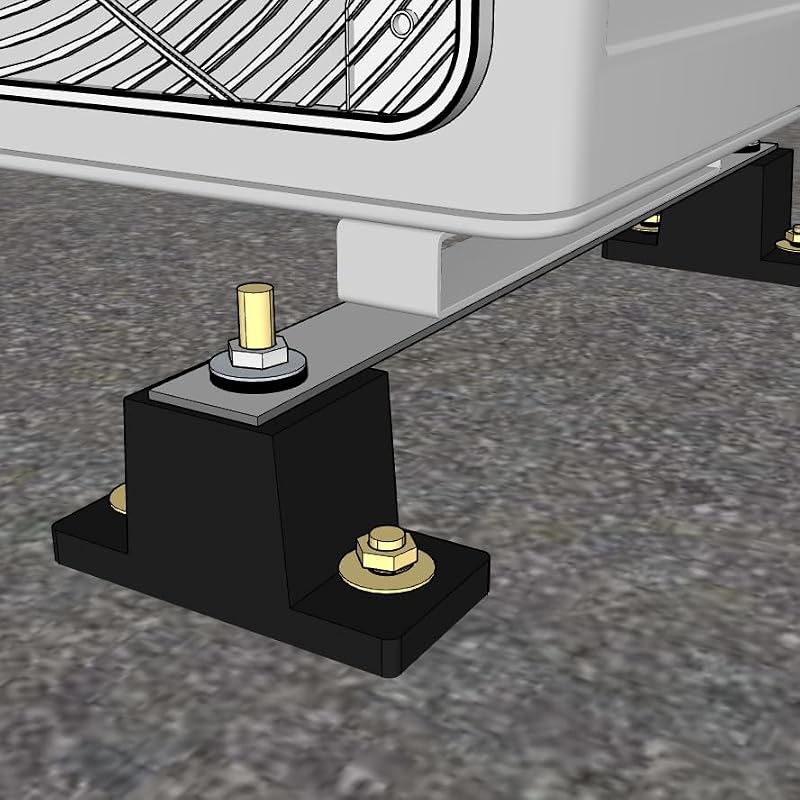 Anti-Vibration Rubber Mounting Brackets for Split AC with Expansion Screws