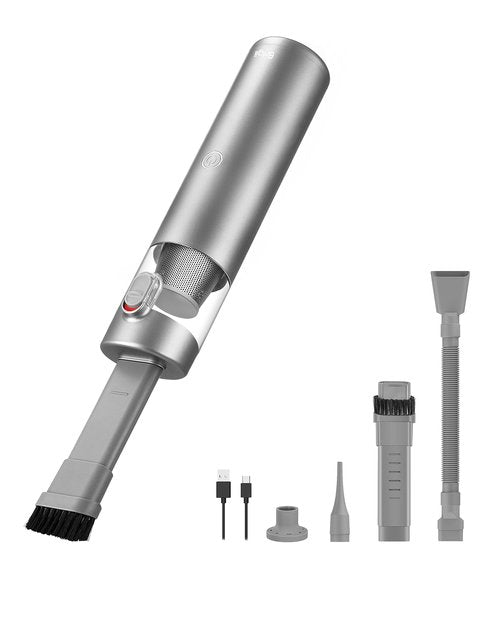 Brigii Mini Handheld Vacuum Cordless, 3 in 1-Car Vacuum & Air Duster & Hand Pump, 3 Kinds of Crevice Nozzles for Small Spaces, Crevices, Portable Rechargeable Cleaner-M1